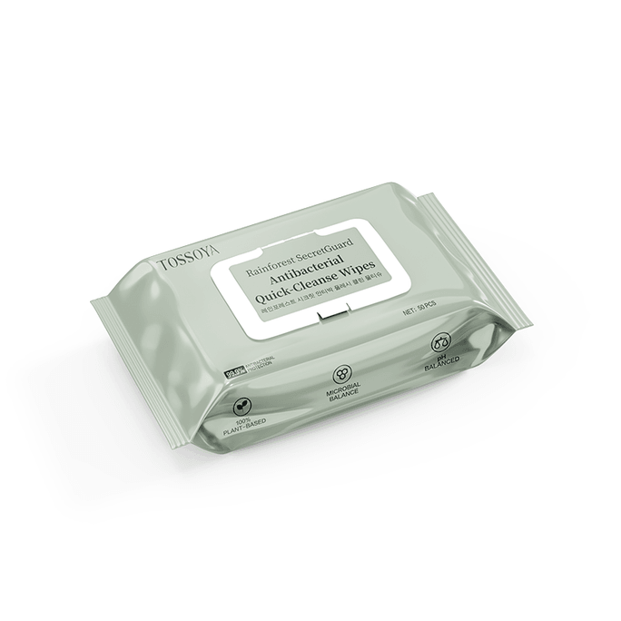 Antibacterial Quick-Cleanse Wipes 50PCS