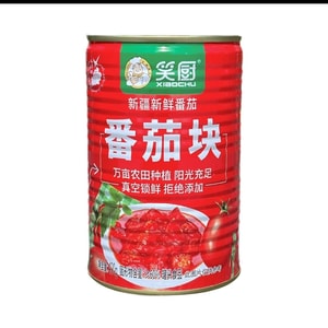 【中国直送】小楚 フレッシュトマト 塊 缶詰 トマトソース 完熟トマト 保存料無添加 400g/缶