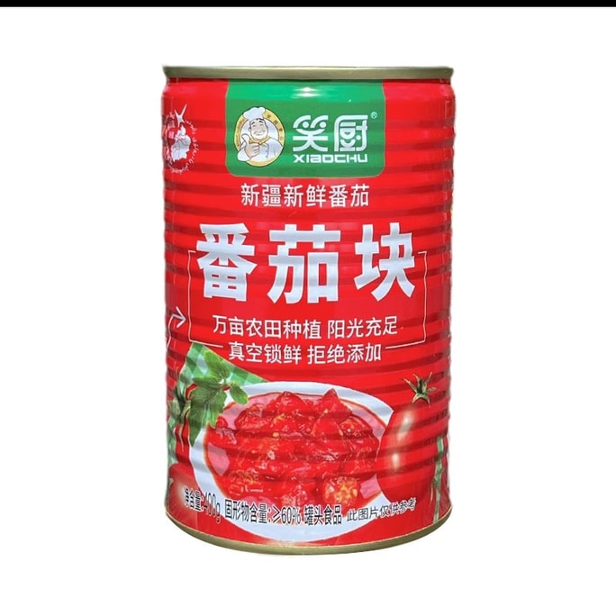 Fresh tomato chunks canned tomato sauce ripe tomatoes 0 preservatives 400g per can