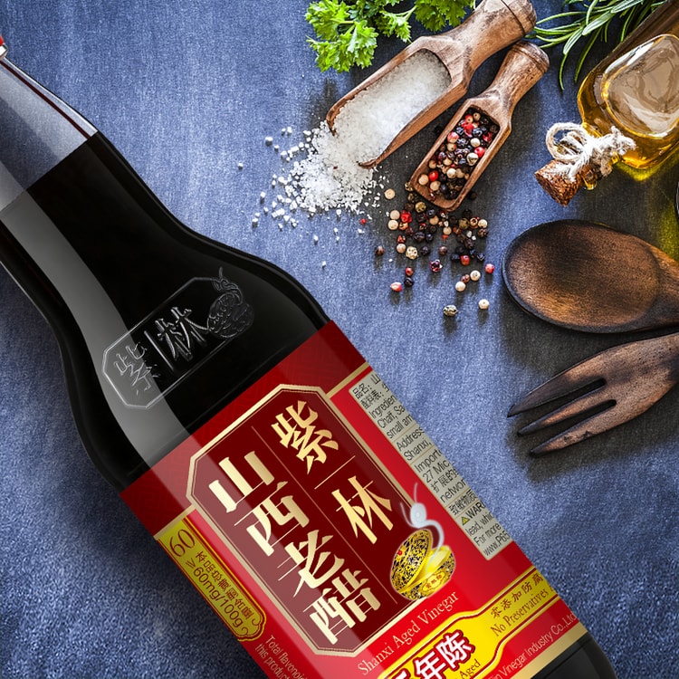 紫林紫林山西陳醋純糧釀造5年陳500ml - Yami