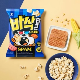 韩国CJ希杰 香脆爆米花 午餐肉味 55g【富含膳食纤维 3.8g高蛋白】