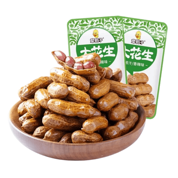 Zhang Duck Braised Peanuts Boiled Peanuts With Shell Braised Snack 400g*1 Bag