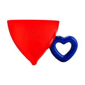 川岛屋 支点咖啡杯子 创意马克杯 红色