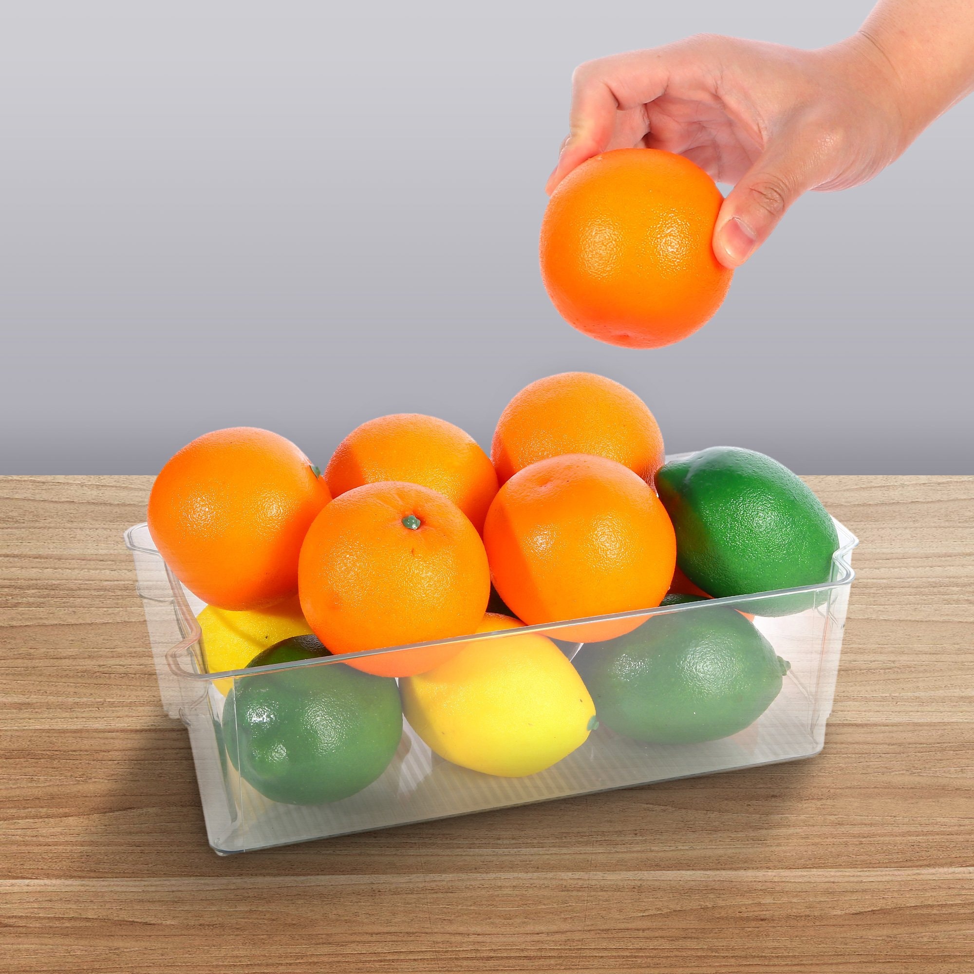 ROSELIFE 饮品蔬菜水果分类厨房冰箱收纳盒 11.8"x6.3"x3.5"