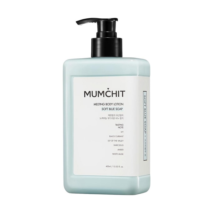 Melting Body lotion, 13.53 fl.oz. #Soft Blue Soap
