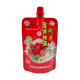 LIMIN利民 利民 天津蒜蓉辣酱袋装烧烤辣椒酱家用下饭菜调料拌面拌饭酱125g*1袋