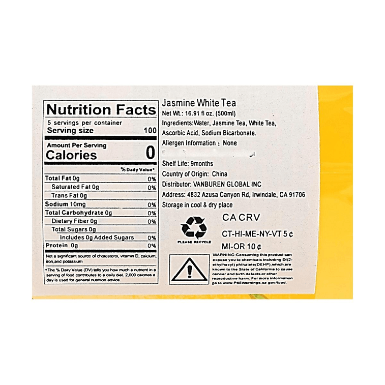 Jasmine White Tea 16.91 fl oz *6【6 Packs】【0 Sugar 0 Fat 0 Calories】 5