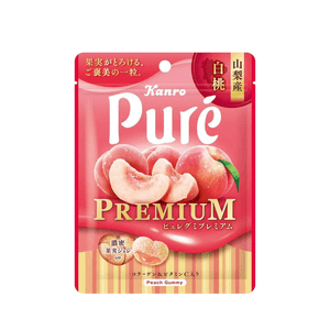 【日本直邮】KANRO甘乐 Pure山梨县产 白桃味软糖 54g