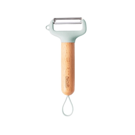 【中国直邮】 川岛屋 水果削皮刀厨房专用刮皮刀刨子削皮土豆刨刀薄荷绿17*7cm*1个