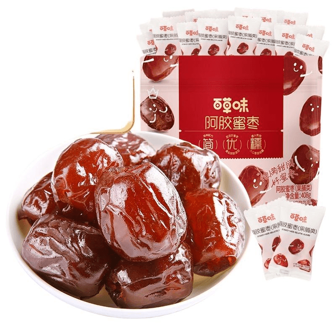 Bai Cao Wei Donkey-hide Gelatin And Honey Dates 408g*1 Bag