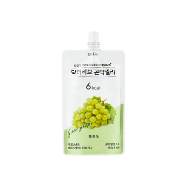 韩国DR.LIV 低糖低卡蒟蒻果冻 绿葡萄味 150g
