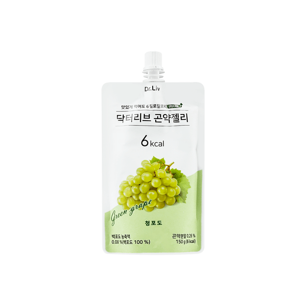 商品详情 - 韩国DR.LIV 低糖低卡蒟蒻果冻 绿葡萄味 150g - image  0