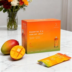 Collagen Vitamin C Konjac Jelly Vegan Zero Sugar Low Calorie Slimming Beauty Mango Flavor 5.07 fluid ounces * 10 pieces 
