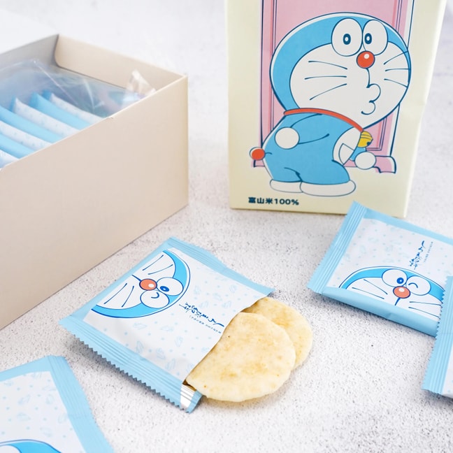 Doraemon Shiro Ebi Rice Cracker Gift Box 4.43 oz【Snacks Souvenirs】