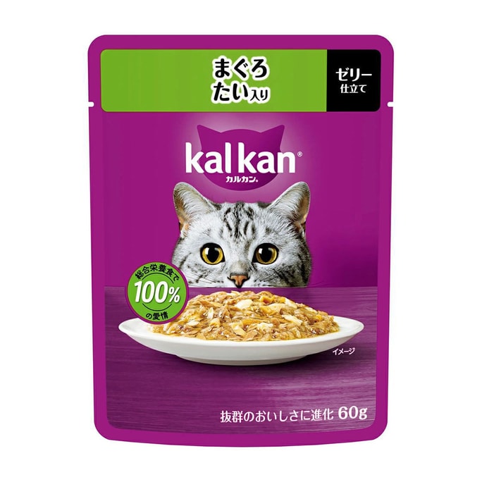 【日本直效郵件】 Kal Kan卡康 貓咪主食餐包濕糧 鮪魚&鯛魚風味 60g