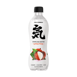 Lychee Fizzy Flavored Bubbly Sparling Water in Bottle, 0 Sugar and 0 Calories Carbonated Water, 16.2fl oz