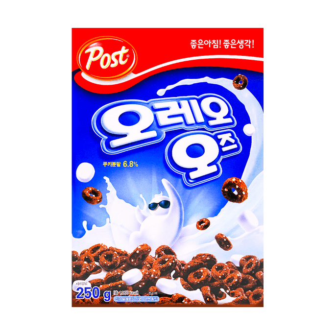 韓國POST OREO奧利奧甜甜圈麥片 穀物早餐 250g【韓劇某天滅亡同款】