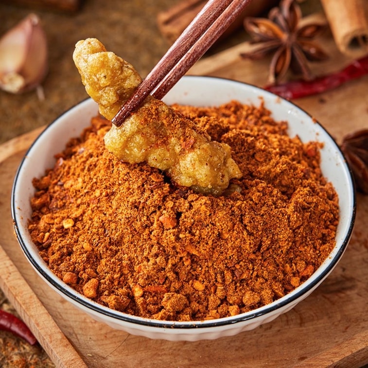 Dry dip with chilli powder, Sichuan specialty, extra spicy numbing BBQ seasoning, 150g household bottled medium spicy dry dip 4