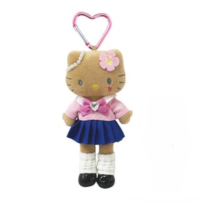 Long-legged Hello Kitty (Dark-skinned Version In Cherry Blossom School Uniform) – Bag/Keychain Charm/Plush Toy (Pack Of 1)