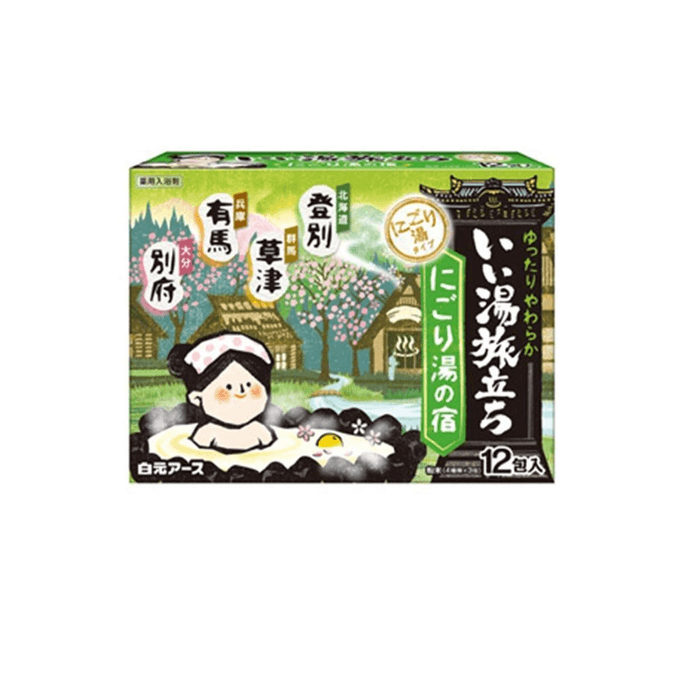 Iiyu Tabidachi Milky Hot Spring Inn Bath Salts 12 Pcs