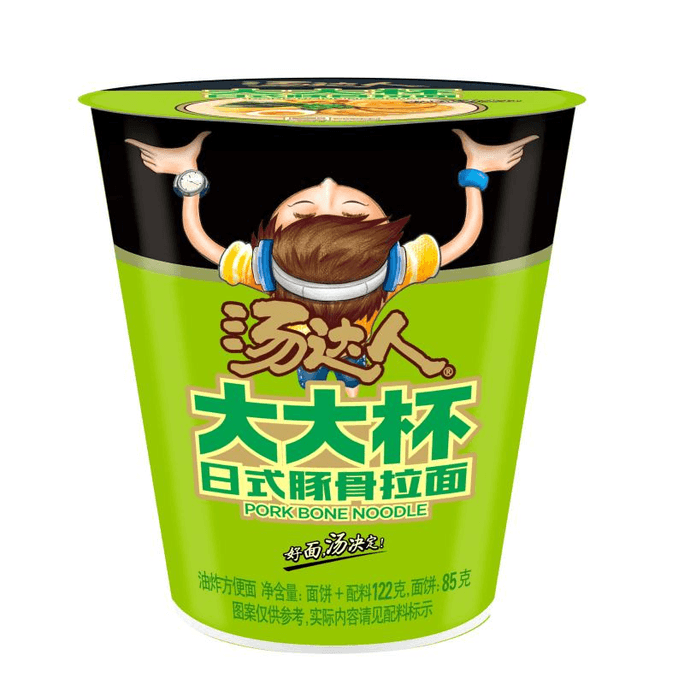 【中国直邮】 统一 汤达人方便面泡面日式豚骨面大大杯办公室夜宵 122g*1杯