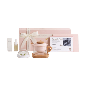 Product: Blooming Flowers Chinese Tea Cup Set 1 Set Exquisite Gift Box