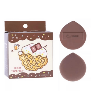 Marshmallow Series Puff Creamy Hazelnuts 2pcs With Storage Case