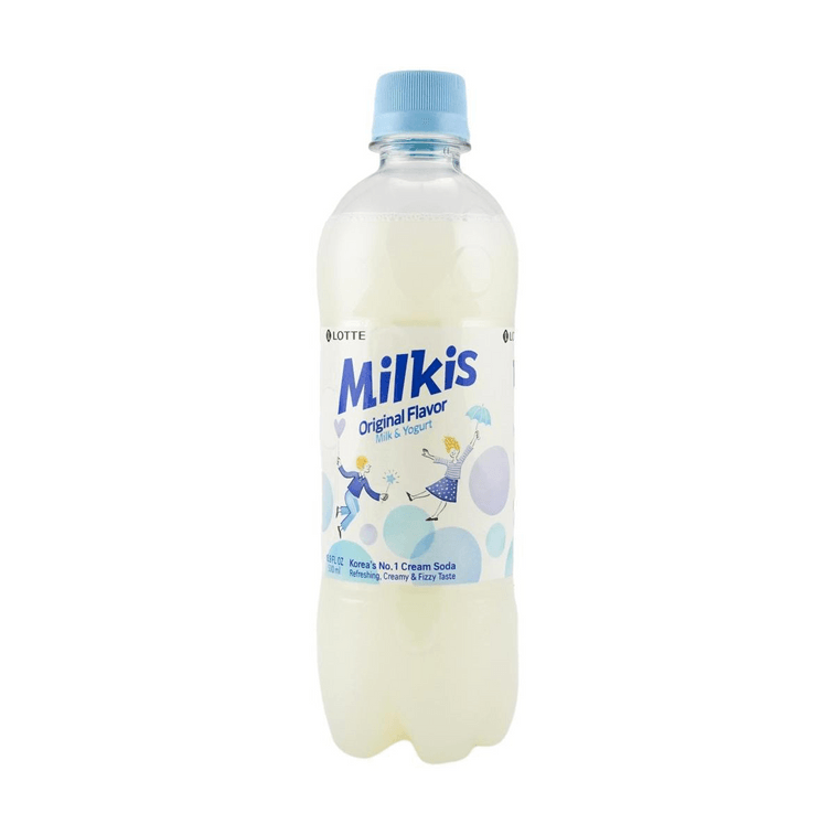 韩国LOTTE乐天 MILKIS妙之吻 牛奶苏打碳酸饮料 原味 500ml 包装随机发 3