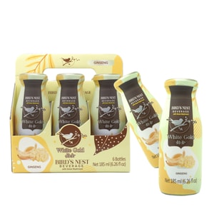 White Gold Bird’sNest Drink Ginseng 185mlx6