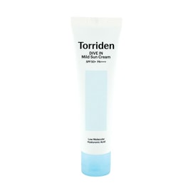Dive In Mild Suncream, Low Molecular Hyaluronic Acid, Lightweight, Moisturizing, SPF50+ PA++++, 2.02 fl oz.