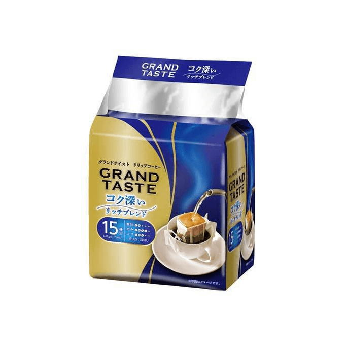 【日本直送】キーコーヒー グランドテイスト ドリップコーヒーバッグ（15袋入り）