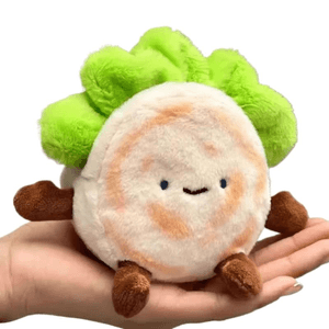 【中國直郵】玩樂主義 西安文創玩偶小紅書同款陝西絨饃饃毛絨玩具掛件禮物公仔 12厘米菜饃饃菜饃可拆分*1件