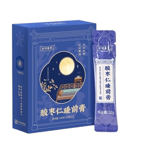 [중국 직송] 방혜춘탕 산조인 취침크림(12g x 12개/박스) 백합, 복령, 차 크림(지팡차 영지)