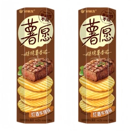 Orion Potato Chips Red Wine Steak Flavor 104g*2 Boxs