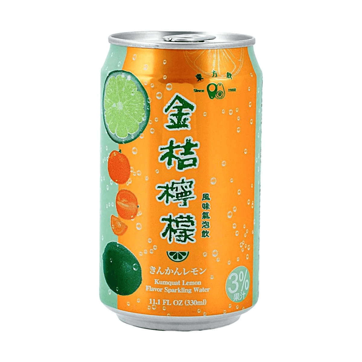 DONGFANGYIN Kumquat Lemon Sparkling Drink 11.16 fl oz - Yami.com