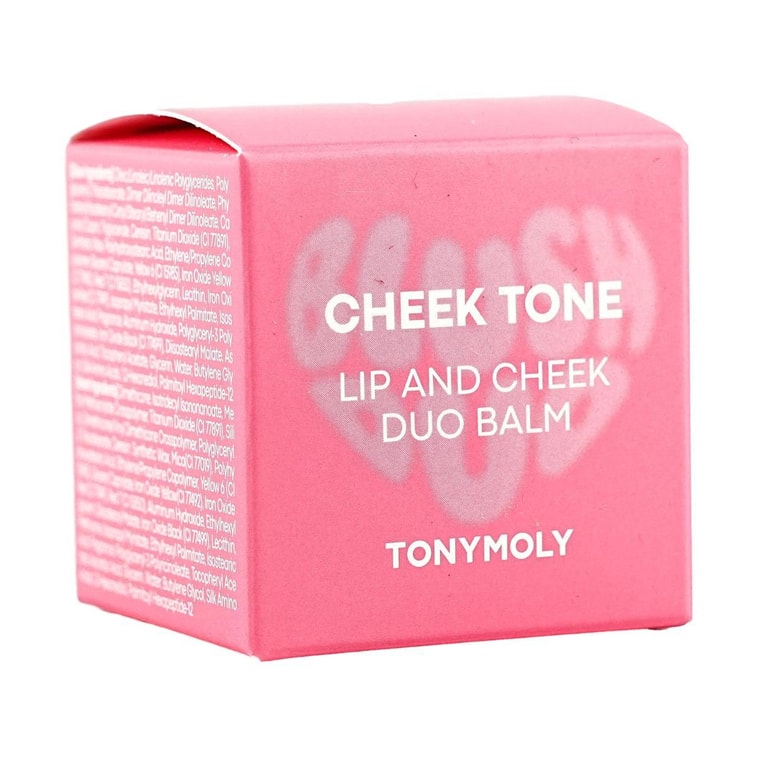 Cheek Tone Lip And Cheek Duo Balm, Half-Velvet Matte + Half-Gloss, with Silicone Brush, 0.16 oz. #01 Bunny Pink  6