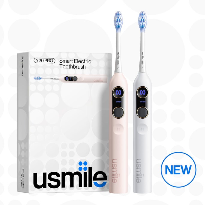 【美國直效郵件】USMILE 笑容加Y20pro電動牙刷 白色 1支裝