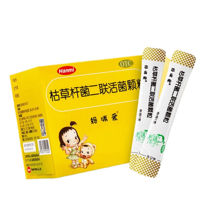 【中国直邮】妈咪爱 枯草杆菌二联活菌颗粒 益生菌冲剂 儿童腹泻便秘肠炎 60袋/盒