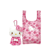 【日本直邮】 日本 SANRIO 三丽鸥 樱花和服 kitty 挂件&环保袋 1个