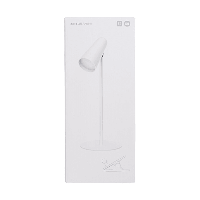 Lampe de bureau multifonctionnelle rechargeable avec tête magnétique détachable et mode lampe de poche, blanc