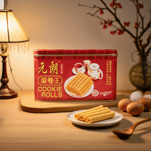Rolled Wafers - Crispy Cookie Tin, 16oz【The Year of The Horse】