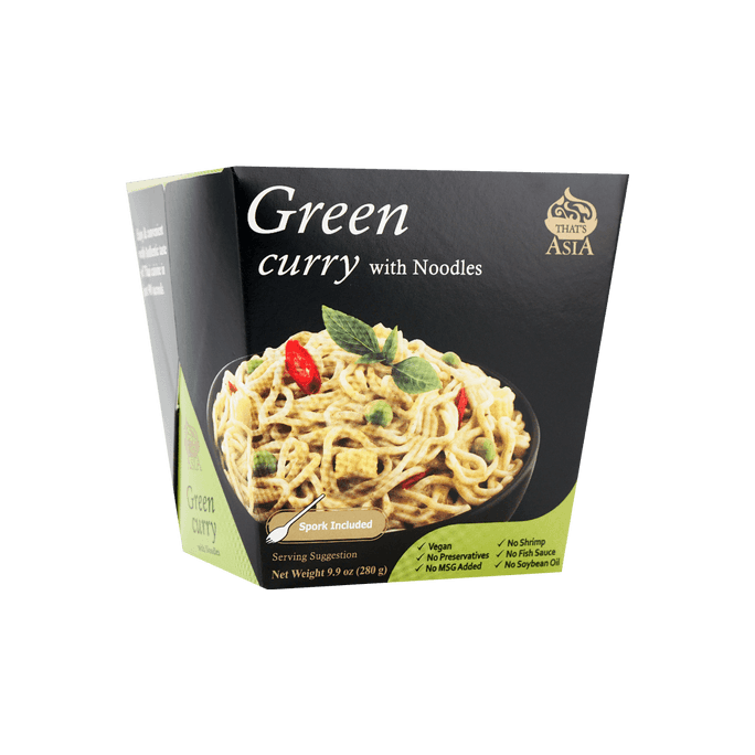 Green Curry with Noodles - Instant Noodles, 9.9oz