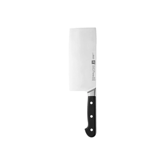 德国ZWILLING双立人 pro系列中片刀 厨师专用不锈钢菜刀 家用中式菜刀切菜切肉18cm