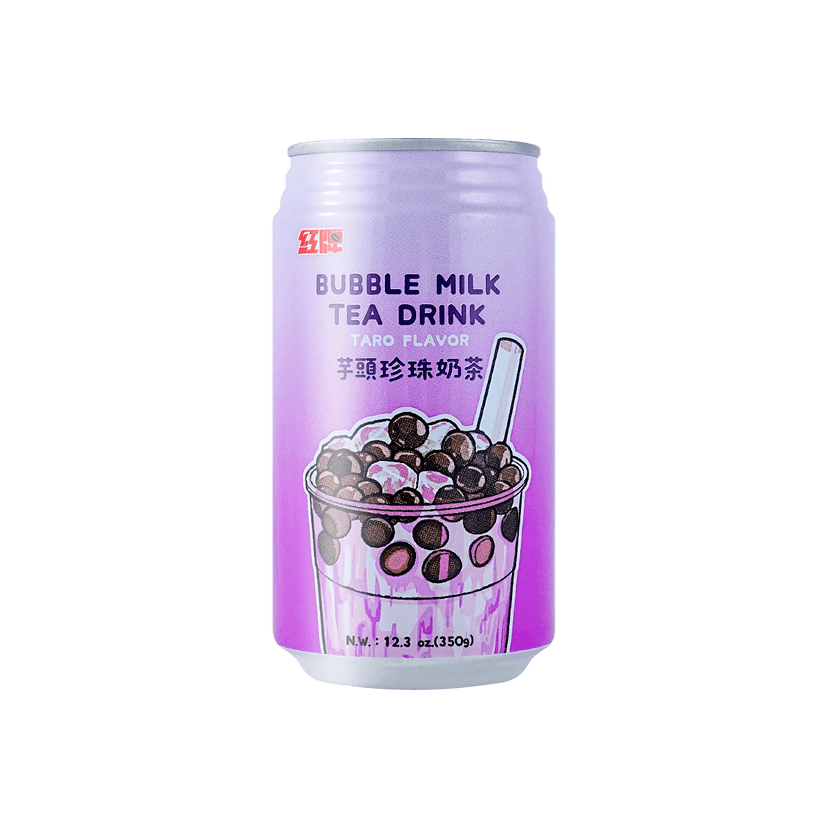 Taro Bubble Milk Tea Drink - with Tapioca Pearls, 12.3oz