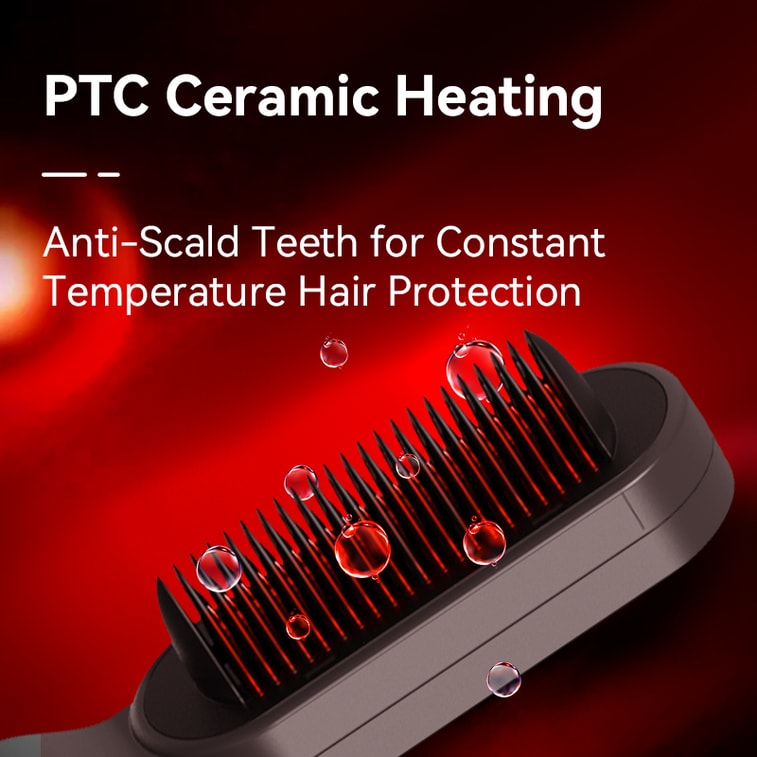 金稻 直发梳 热平衡科技 直发沙发 自然卷 负离子不伤发 蓬松持久定型 KD373 1台 3