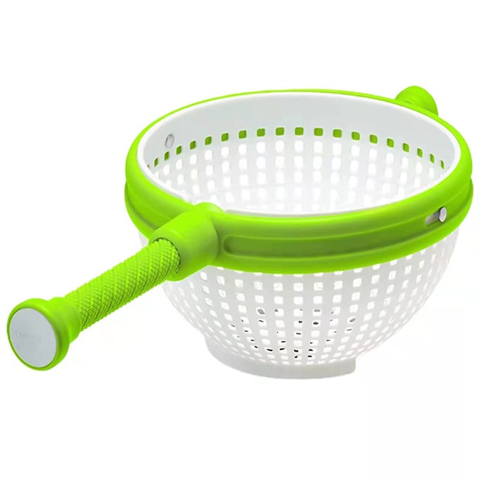 Salad Spinner - Multi-Use and Easy-To-Use Spinning Colander with Collapsible Handle - Water Drainer