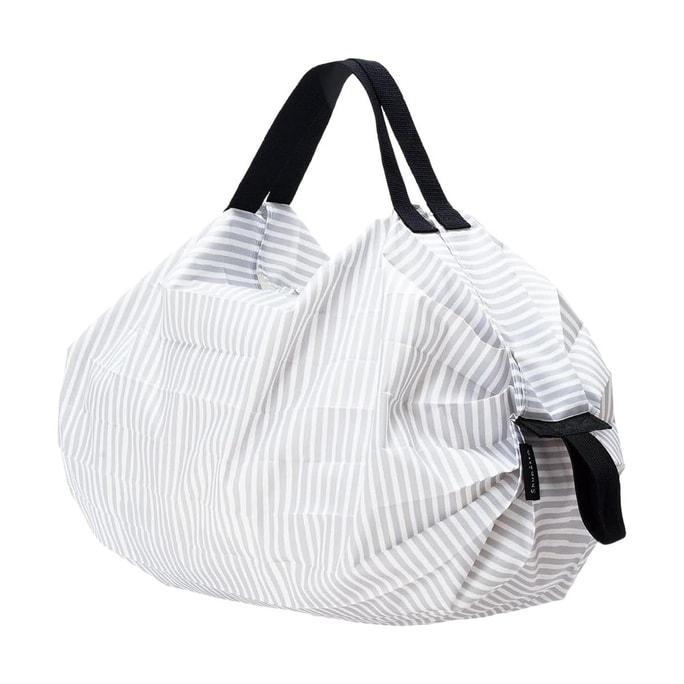 Shupatto Compact Foldable Shopping Bag, M Size, #Sen, One-Pull Fold, Lightweight Durable