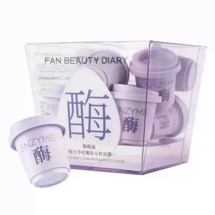 【中国直邮】 FAN BEAUTY DIARY 酶酸凝小杯冻膜水煮蛋涂抹面膜清洁泥膜6g*10个