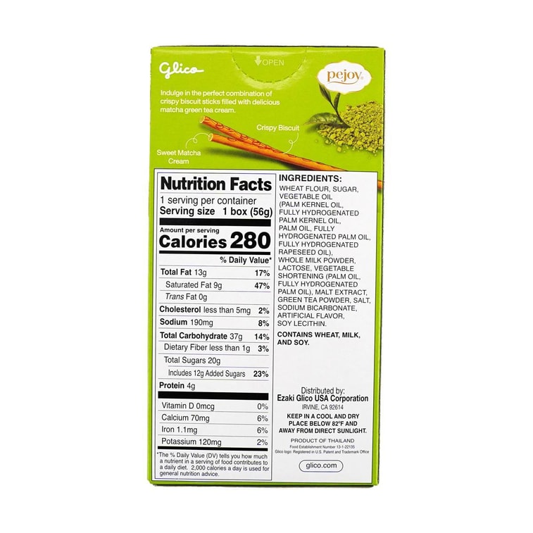 Pejoy Matcha Cream Filled Cookie Sticks - Pocky's Friend, 1.97 oz 4