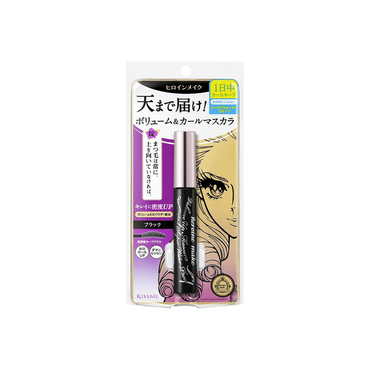 JapaneseISEHAN伊勢半 KISS ME 花漾美姬 升級版 超防水捲翹睫毛膏 #01 黑色 COSME大賞第一位 5